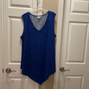 Avenue Brand Plus size Tunic Royal Blue